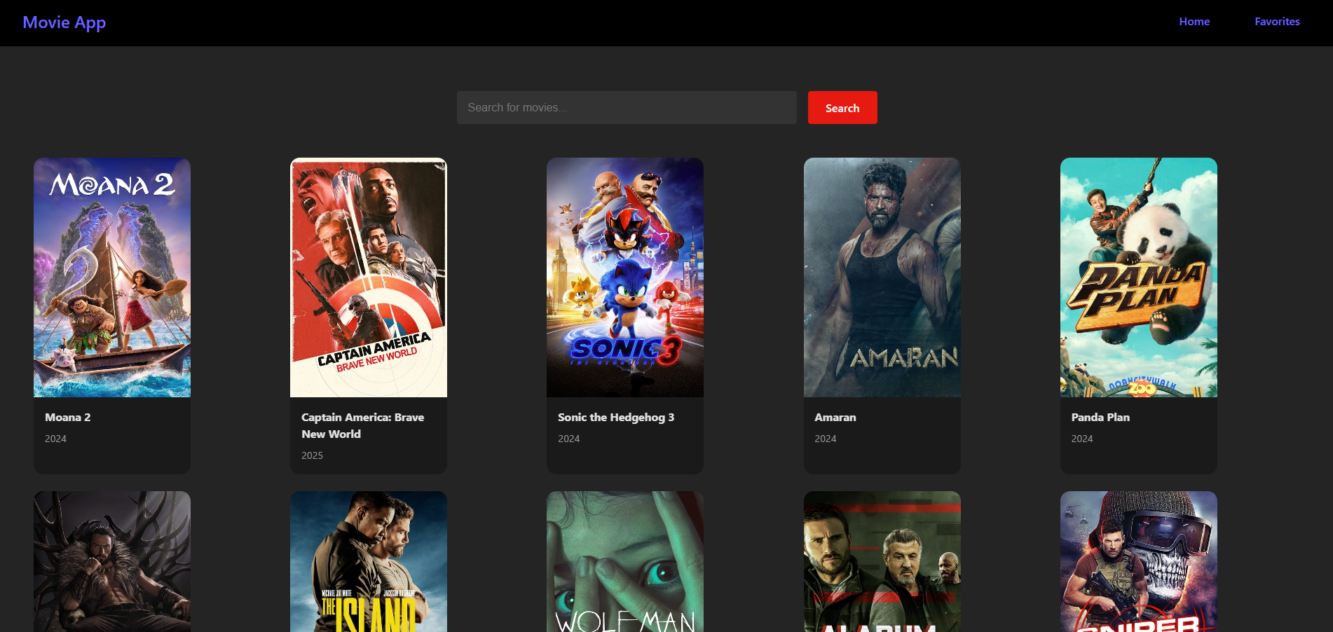 Eerste pagina van de webshop site